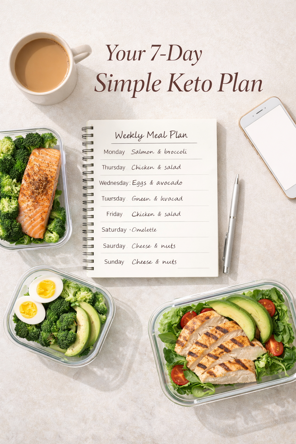 7-Day Keto Weight Loss Plan for Busy Women