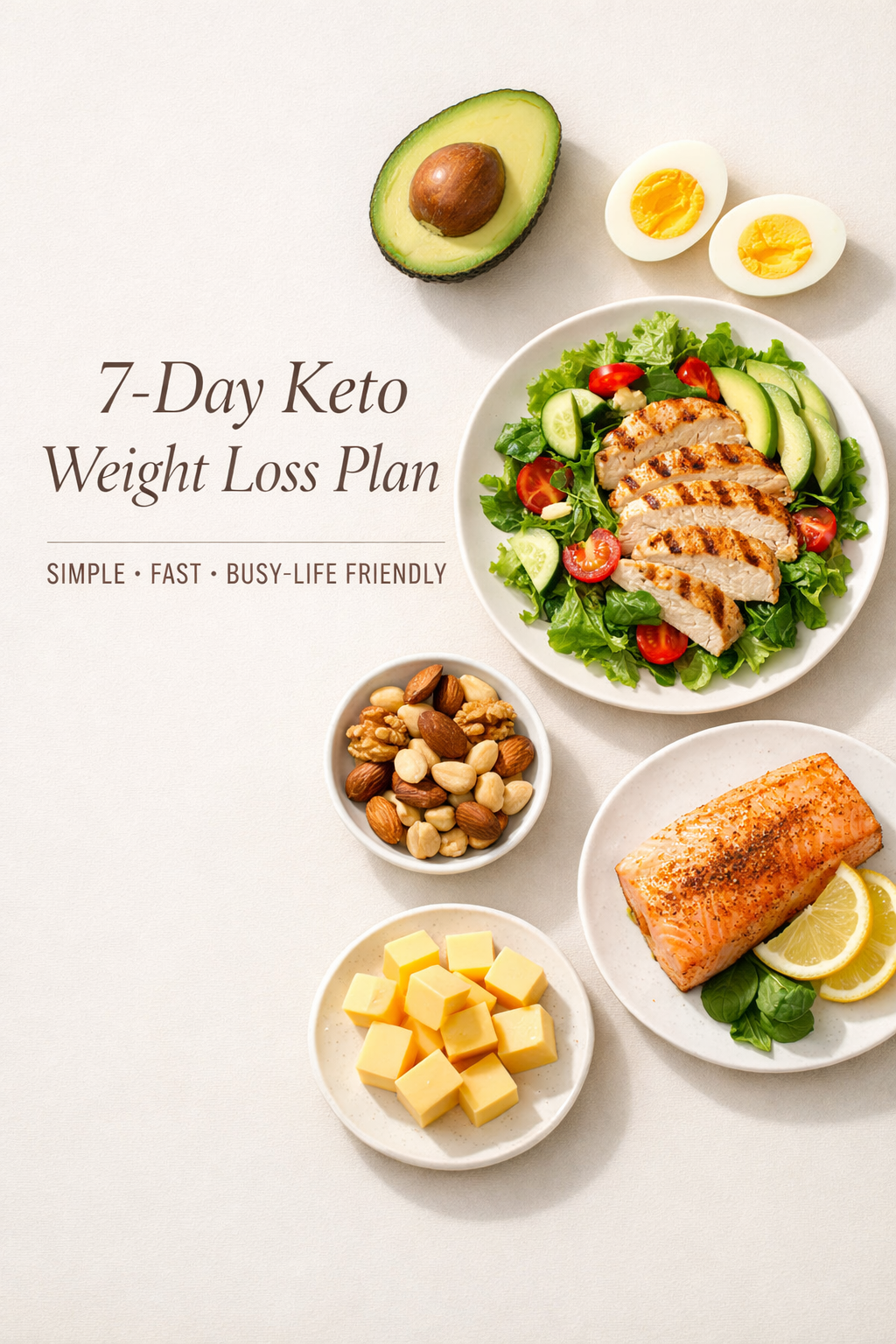 7-Day Keto Weight Loss Plan for Busy Women
